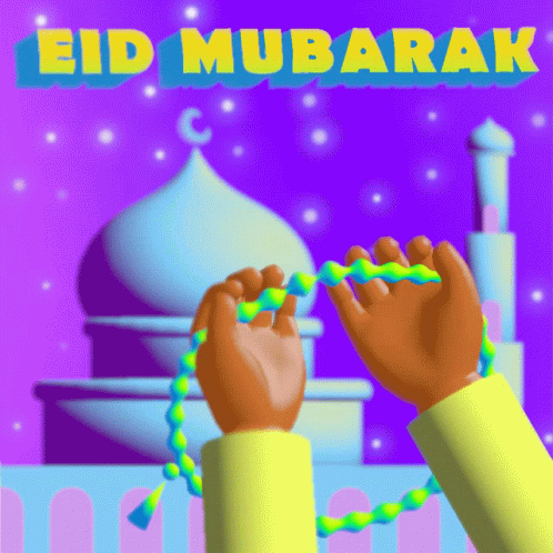 Eid Mubarak Eid Mubarak Lakum Wa Li A Ilatakum GIF