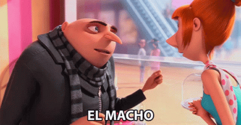 El Macho Gru GIF. This 498 x 258 animated GIF is part of our lucie wilde collection. Related themes include gru, macho man, steve carell. Created by…
