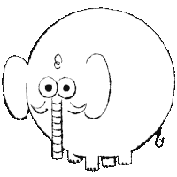 Elephant Elefante Sticker
