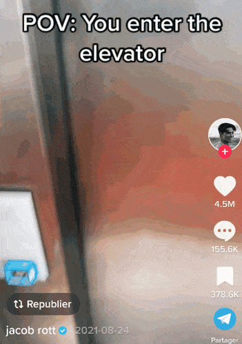 Elevator Greasy Boy Tiktok Cringe GIF
