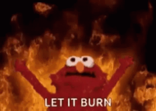 Elmo Burning GIF