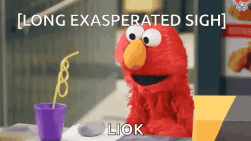 Elmo Sigh GIF