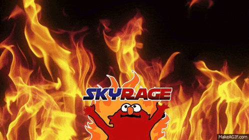 Elmo Skyrage Elmo Rage GIF