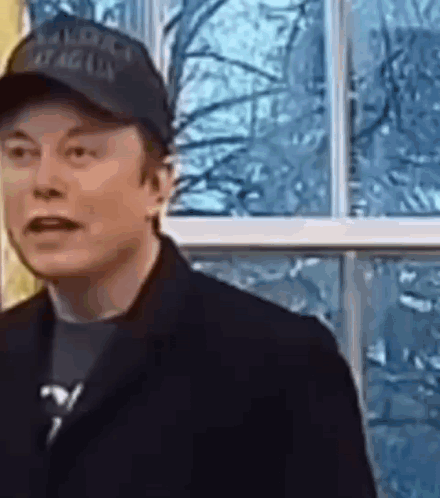 Elon Musk Nod Cap White House GIF