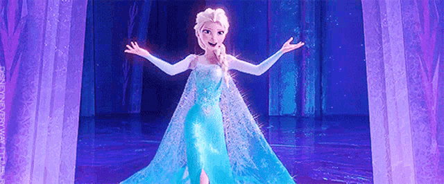 Elsa Jean Disney Frozen Doppleganger GIF