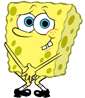 Embarrassed Spongebob Sticker