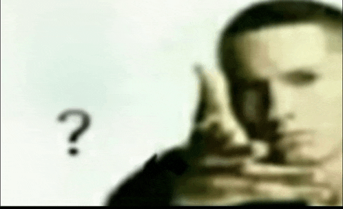 Eminem Throwing Question Mark Meme
