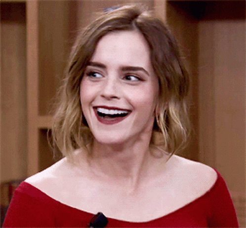Emma Watson Laughing GIF