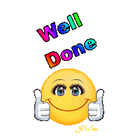 Emoji Well Done Sticker