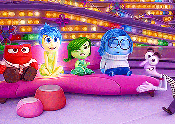 Emotions Joy Sadness Anger Disgust And Fear Watching Tv GIF