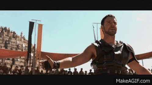 Engaged Are You Not Engaged GIF. This 498 x 280 animated GIF is part of our gladiator are you not entertained collection. Created by teknikal. View the…