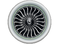 Engine Aircraft Sticker