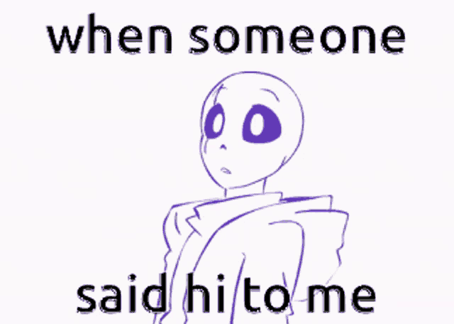Epictale Sans When Somene Said Hi GIF