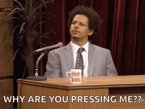 Eric Andre Shrug GIF