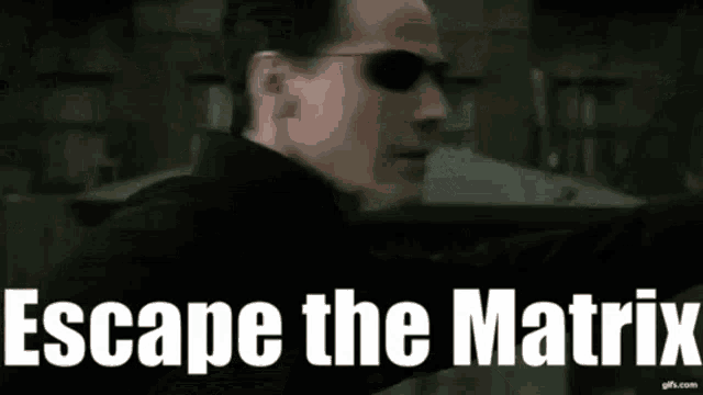 Escape The Matrix Escapematrix GIF