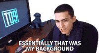 Essentially That Was My Background Jack Cole Sticker