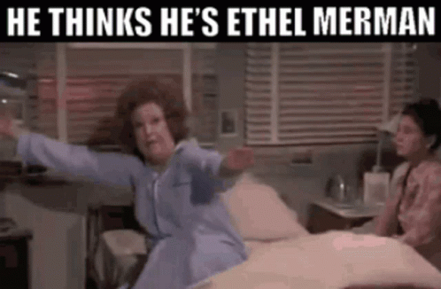 Ethel Merman Airplane GIF