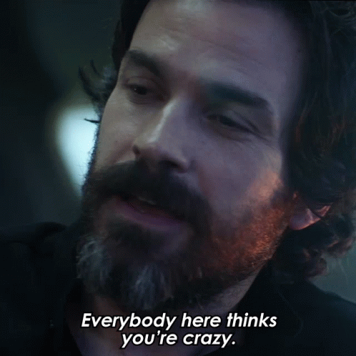 Everybody Here Thinks Youre Crazy Cristobal Rios GIF. This 498 x 498 animated GIF is part of our santiago cabrera collection. Created by startrekonpplus…