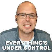 Everythings Under Control Happily Sticker