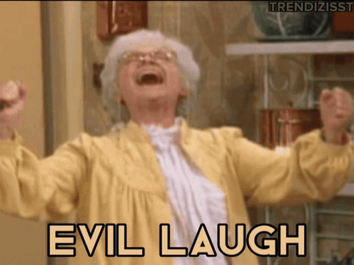 Evil Laugh Golden Girls GIF
