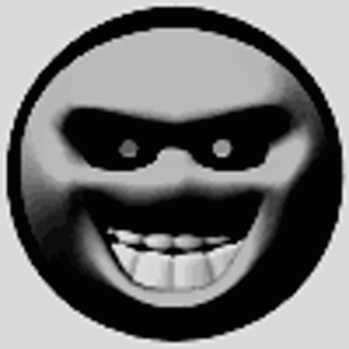 Evil Smile Circle Face GIF