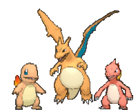 Evolution Fire Pokemon Sticker