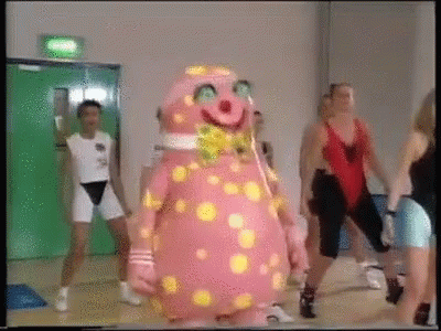 Excercise Noel Edmonds GIF. This 400 x 300 animated GIF is part of our mr blobby collection. Created by NobleDame. View the original animation, share it, or…
