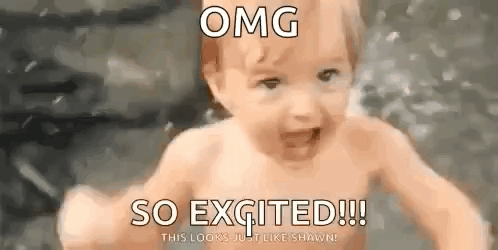 Excited Baby GIF