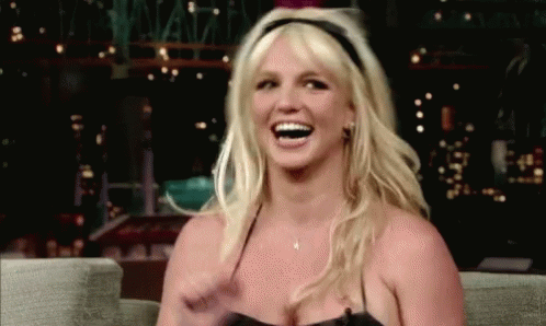 Excited Britney Spears GIF