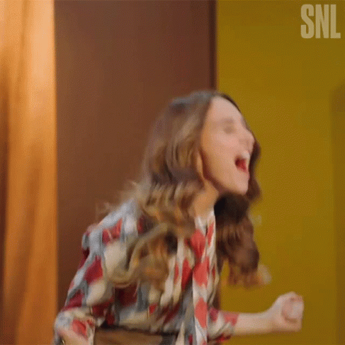 Excited Drew Barrymore GIF