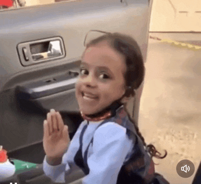 Excited Girl Bye Arabic Girl Bye Meme