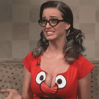Excited Katy GIF