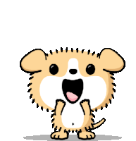 Excited Puppy Sticker