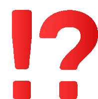 Exclamation And Question Mark Symbols Sticker