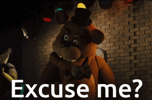 Excuse Me Fnaf Movie GIF