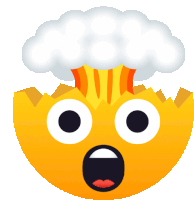 Exploding Head People Sticker