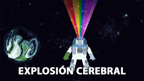 Explosion Cerebral Finn The Human GIF