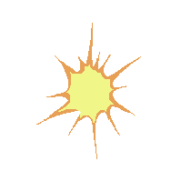 Explosion Pixel Sticker