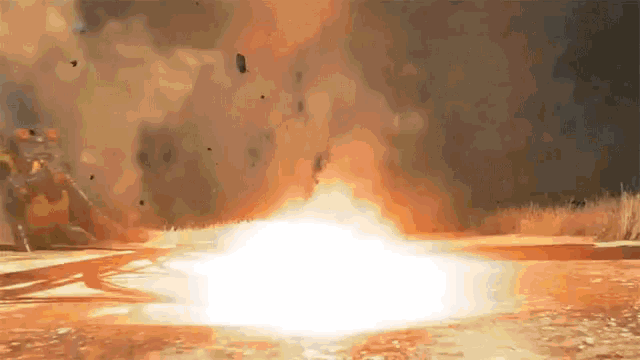 Explosion Running GIF