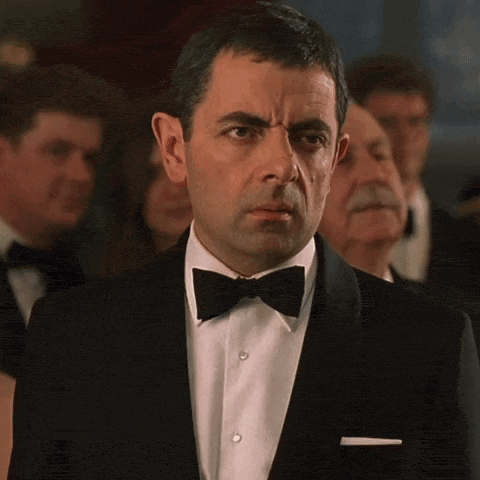 Eye Roll Mr Bean GIF