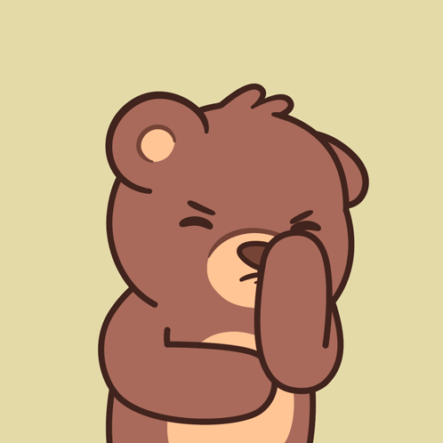 Eyes Closed Face Palm GIF