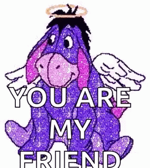 Eyore Purple GIF