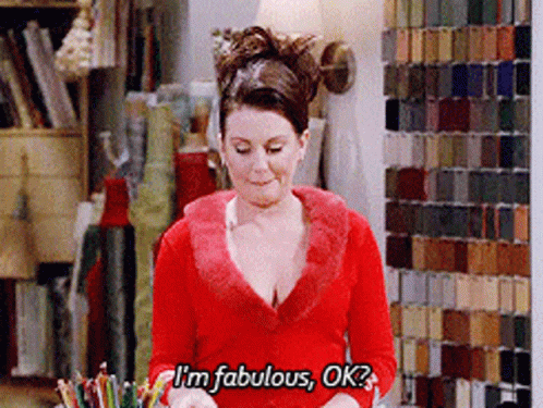 Fabulous Karen Walker GIF