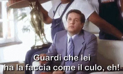 Faccia Da Culo Faccia Di Cazzo Renato Pozzetto GIF. This 426 x 258 animated GIF is part of our renato pozzetto collection. View the original animation…