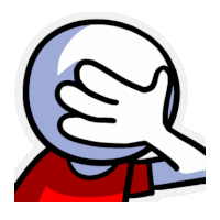 Facepalm Face Palm Sticker