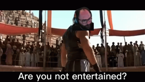 Facundo Areyoufacundo GIF. This 498 x 281 animated GIF is part of our gladiator are you not entertained collection. Created by Redman_verus. View the…