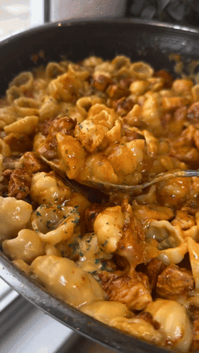 Fajita Chicken Mac N Cheese Pasta GIF