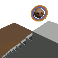 Falling Down Stairs Sticker