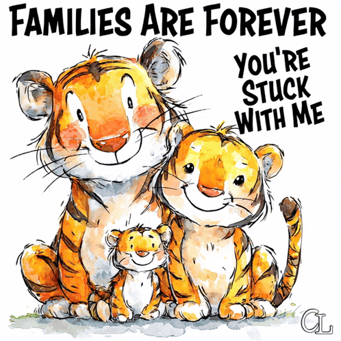 Families Are Forever Youre Stuck With Me Family Love GIF