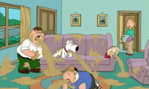 Family Guy Sick GIF. This 498 x 297 animated GIF is part of our family guy vomit collection. Related themes include sick, vomit. Created by KylieLaing. View…